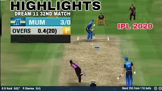 IPL 2020 Kkr vs Mi IPL 32nd Match Highlights 2020 Wcc2 Gameplay