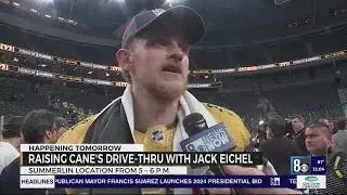 Details on VGK Jack Eichel&rsquo;s appearance at Las Vegas Raising Cane&rsquo;s drive-thru