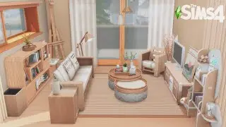 Wood Tones Apartment 🍵 | The Sims 4 | Stop Motion Build | No CC