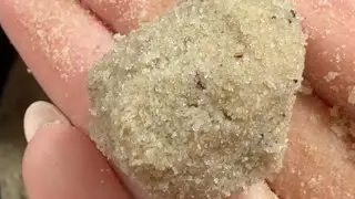 non sifted wet sand balls (ish) #sandasmr #crunch #grittysand
