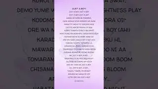 JUST a BOY (LYRICS 1) -DRINSANE | Japanese Rap #music #trending #japaneserap #rap #shorts