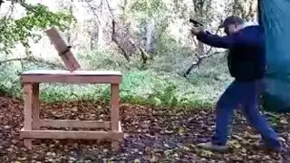 .380 ACP Vs .45 ACP - Wood 2