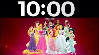 10 Minute Disney Princess themed Countdown Timer (with music)