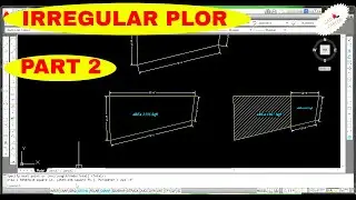 How To plot an irregular area in AutoCAD PART 2  || Create Diagonal Plot in Autocad || CAD CAREER