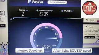 internet SPEEDTEST upto 60mbps with speed router #overlapinternetspeed