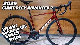 2025 GIANT DEFY ADVANCED 2 SMALL MARS DUST + WEIGHT | SHIMANO 105 DI2 12 SPEED MECHANICAL