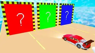 Cars vs Exploding Wall! Pick A Wall To Survive! | Teardown