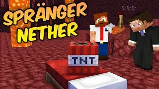 SPRÄNGER SÄNGAR OCH TNT MED UFO I MINECRAFT - BEDROCK SMP - SÄSONG 2 | #20