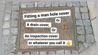 Fitting a man hole cover - without a frame [no53]