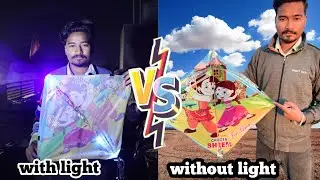 Patang per Lagai light | kite experiment -kite vs light #experimentexplore