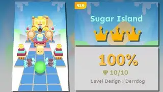 Rolling Sky Remake - Sugar Island | By : Derrdog | Fr_Delca