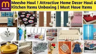 Meesho Haul ! Attractive Home Decor Haul & Kitchen Items Unboxing | Must Have Items #meesho #sale 
