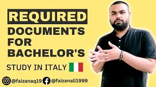 Required Documents | Italy Study Visa | Bachelor's