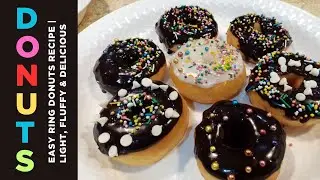 Donuts Recipe | Chocoalet Donuts, Light, Fluffy & Delicious | Eassy Ring&nbsp;Donuts&nbsp;Recipe
