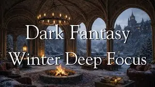 Winter Gothic Ambience |  Dark Academia Snow Night for Reading, Study & Relaxing