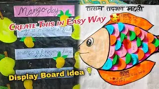 Display Board idea 💡 | Create This in Easy Way 😍 #displayboarddecoration #diy