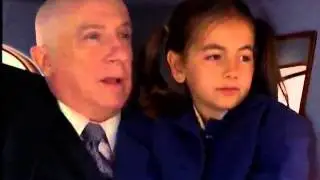 Annie in london in a car