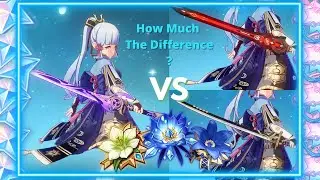 (UPDATED!) Ayaka best weapon comparison (P2W vs F2P) (Mitsplitter VS Amenoma & Blackcliff)