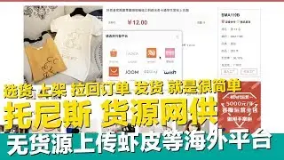 無貨源上架 蝦皮Shopee LAZADA 淘寶 Aliexpress速賣通 Wish 就是簡單 托尼斯平台比1688便宜 選貨 上架 拉回訂單 發貨！【STARYO電商運營教程】20200403