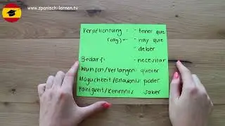 Spanisch lernen Modal Verben Müssen / Können / Wollen