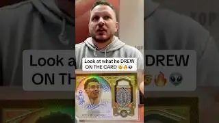 WEMBY DREW ON HIS OWN TRADING CARD?! 🤯🎨