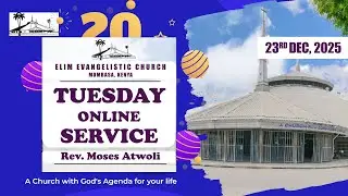 TUESDAY SERVICE|| 09/12/2025|| SERMON:APPOINTMENT WITH GOD THROUGH REMEMBRANCE || REV. MOSES ATWOLI