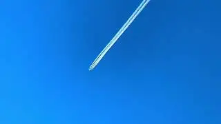 So far away Lufthansa LH442 FRA Frankfurt- DTW Detroit, REG-D-IGU , passing over YYZ Toronto Canada