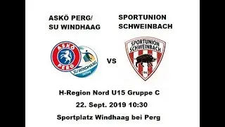 ASK&Ouml; Perg/SU Windhaag (U15) - Sportunion Schweinbach (U15) 2:2 (22. September 2019)