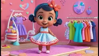 Baby Nia Picks Her Dress | Morning Routine  Kids | Toddler Rhyme About Dressing Up and Choices