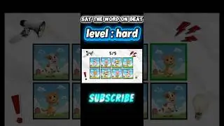Animal Words Rhythm Challenge 🐾 | Level:Hard | #saytheword #shorts #viralgame #BeatBuzzer