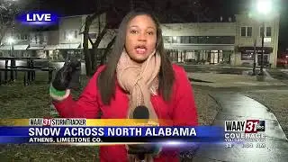 Snow Across Alabama