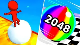 Snow Race 3D VS Ball Run 2048 - Max Level’s Gameplay Walkthrough (Android,iOS) NEW UPDATE Ep 1