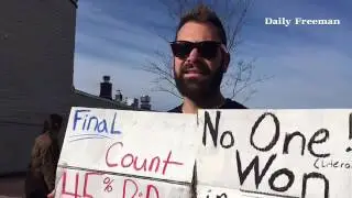 John House Wilson of Kingston expresses his displeasure with the outcome of the election