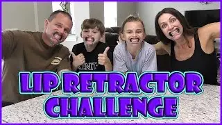 LIP RETRACTOR CHALLENGE | MOUTHGUARD CHALLENGE | We Are The Davises