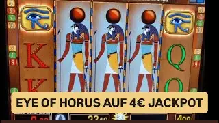 Let&acute;s play Eye of Horus 4&euro; FREISPIELE MEGA AUGE  JACKPOT 👁️ Spielhalle