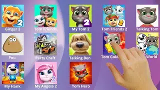 Talking Tom,Roblox,Talking Ginger,Talking Angela,Talking Hank,Kpop Demon Hunters,Tom Hero Dash