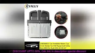 1J0858601C 8P0885995B Foldable Water Cup Drink Holder Beverage Bottle Mount Stand For VW Jetta Golf