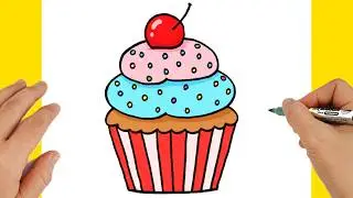 Easy Cupcake Drawing | How to Draw a Cupcake