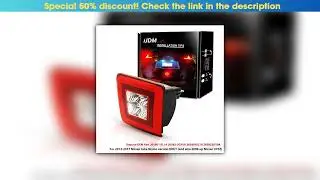 First Look iJDM Car Rear Fog Light Assemblies For Nissan 370Z Juke NISMO Powered by Red LED as Brak