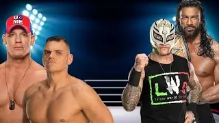 WWE Gunther & John Cena vs Roman Reigns & Rey Mysterio | 2v2 Dream Match