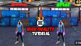Android HIGH QUALITY TUTORIAL IN [FreeFire] 4K QUALITY EDIT LIKE @PRICE Love IN 2025.......