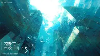 [BGM / Inst] 廃都市 水没エリア5 - From Underwater | 作業 勉強 散歩 創作活動 chillout relax #ai #aiart