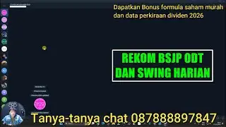 Open Group Telegram Rekomendasi Swing Dan BSJP Saham STS Tanggal 1-31 Desember 2025