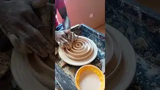 Clay in Circles. #ofysmithpottery #DIY #exploreart #studiolife #clayart