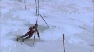 Norwegian men WC tech group SL training Kabdalis, November 2015 v1