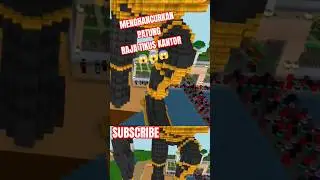 MENGEJUTKAN ! Menghancurkan bangunan patung raja tikus #minecraft #roblox