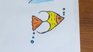 Draw picture with number part - 4 ( fish 🐠)