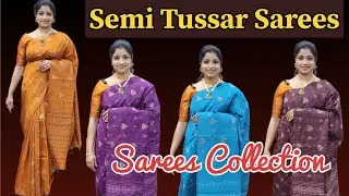Tussar Saree Super Collections | Dress Code / Uniform Sarees Ready at Latha Textiles