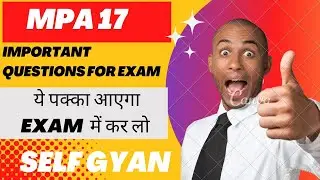 mpa 17 important questions for ignou exam MA public administration.