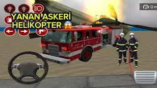 DÜŞEN ASKERİ HELİKOPTER ALEV ALDI!!! 🥶😱 #türkitfaiye #itfaye #arabaoynu #askerihelikopter #asker 